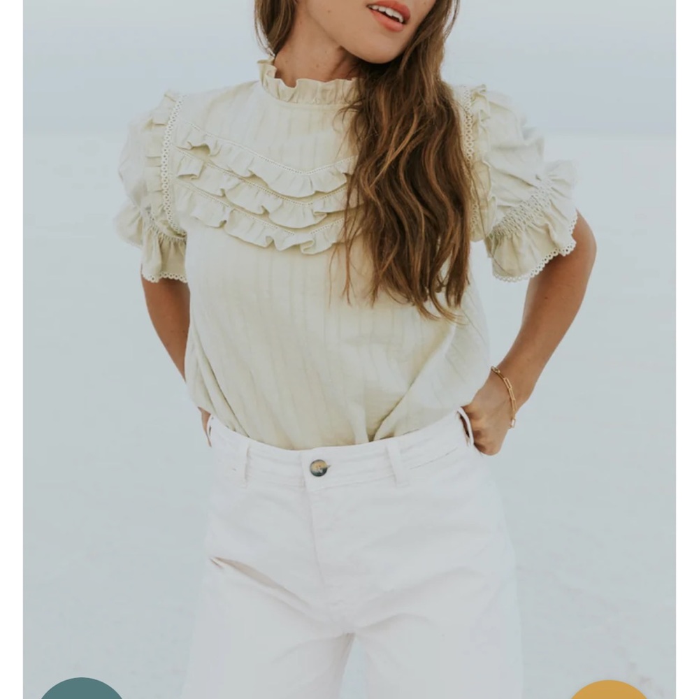 NWT Roolee Salt ruffle too